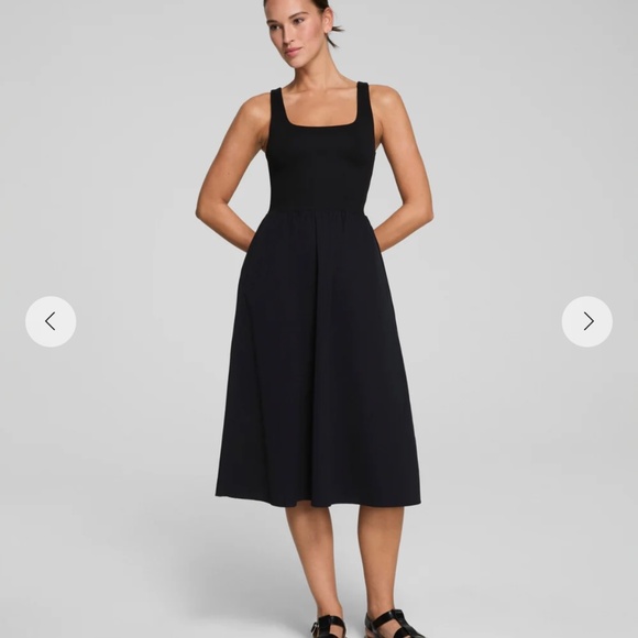 Spanx SPANXsmooth Jersey Scoop Neck Tank Midi Dress - Picture 1 of 6